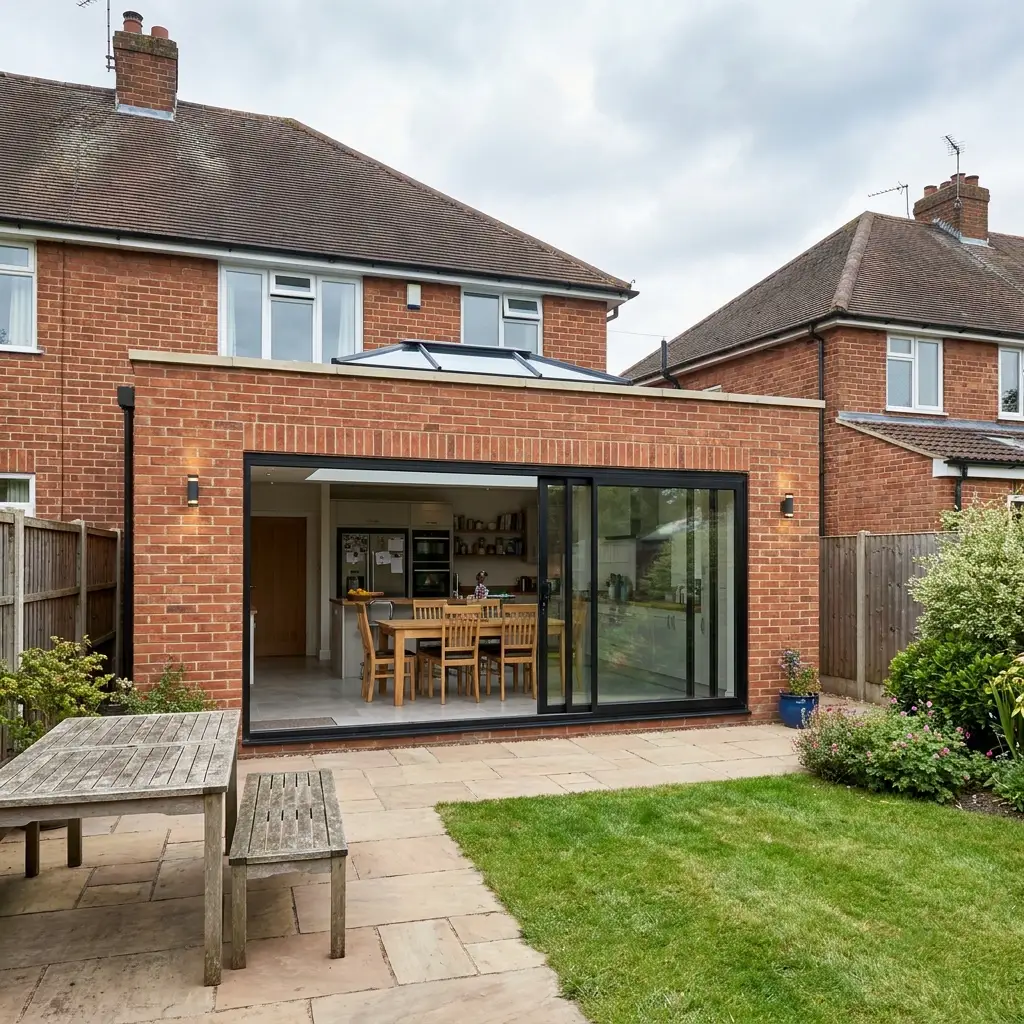 Kitchen rear extension project in West Bridgford Nottingham