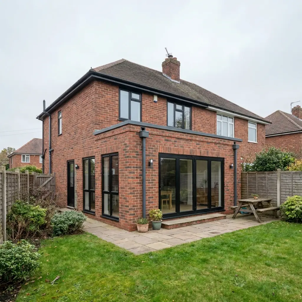 Open plan rear extension in Beeston Nottingham