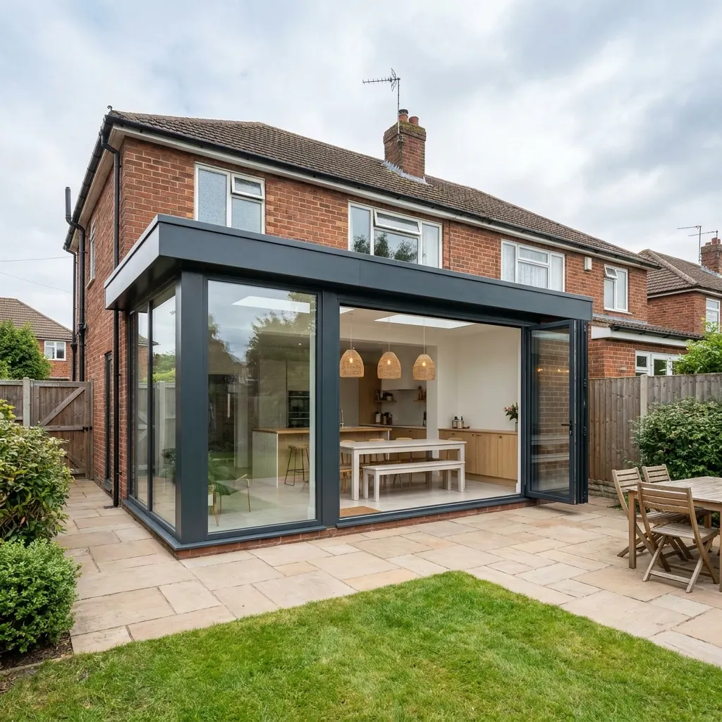Lantern roof rear extension in Gedling Nottingham